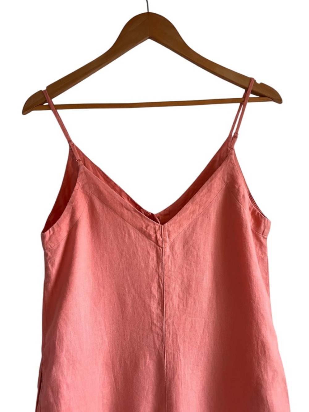 Wilfred linen cropped wide leg sleeveless button down romper XS good condition - Picture 8 of 12